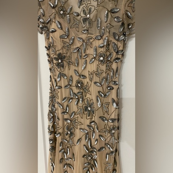 Embellished evening gown size 8 Adrianna Papell worn once. - Picture 2 of 3